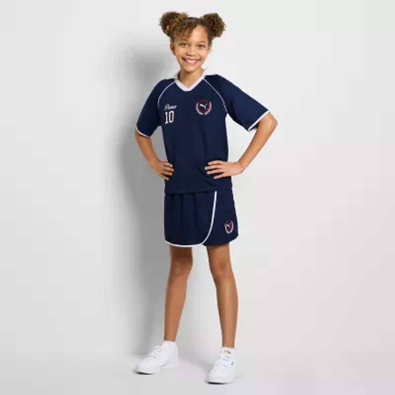 PUMA Big Kid Girls Short Sleeve Jersey
