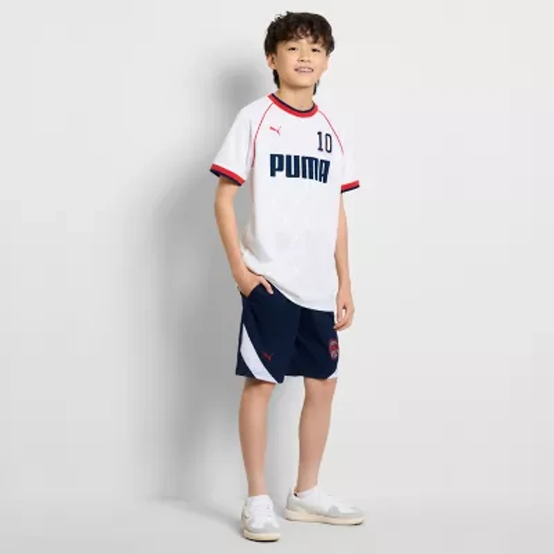 PUMA Big Kid Boys Crew Neck Short Sleeve Jersey