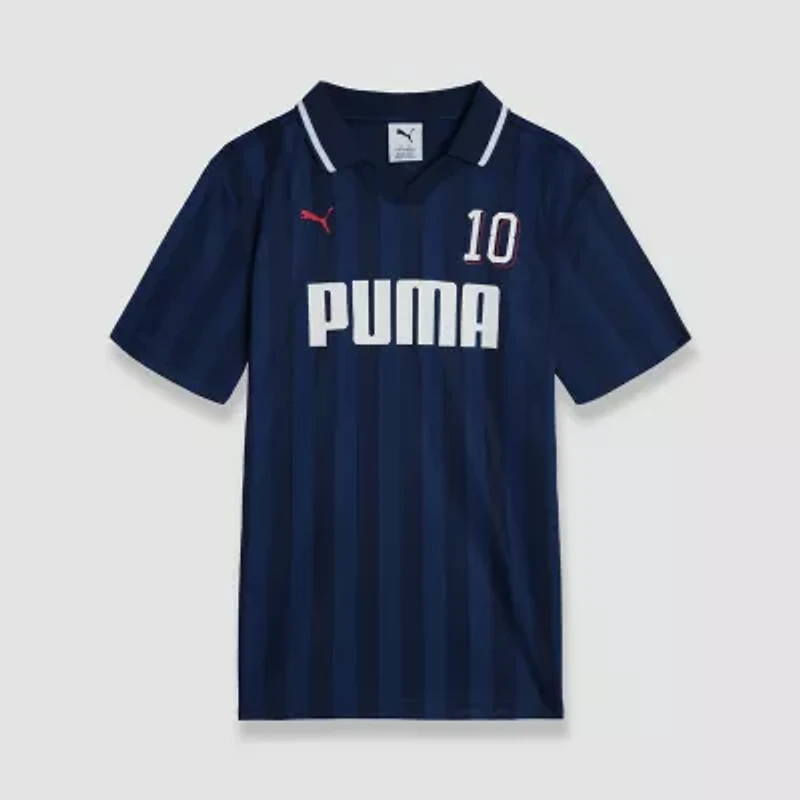 PUMA Big Kid Boys Short Sleeve Regular Fit Polo Shirt