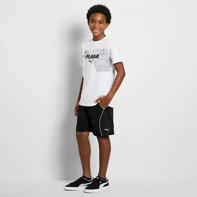PUMA Big Kid Boys Mid Rise Pull-On Short