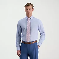 Haggar Mens Slim Fit Wrinkle Free Long Sleeve Dress Shirt