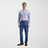 Haggar Mens Slim Fit Wrinkle Free Long Sleeve Dress Shirt