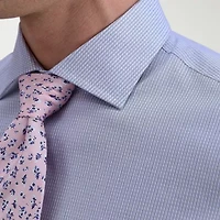 Haggar Mens Slim Fit Wrinkle Free Long Sleeve Dress Shirt