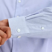 Haggar Mens Slim Fit Wrinkle Free Long Sleeve Dress Shirt