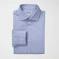 Haggar Mens Slim Fit Wrinkle Free Long Sleeve Dress Shirt
