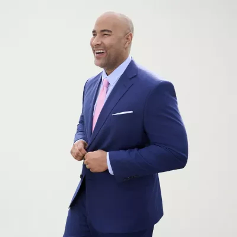 J. Ferrar Ultra Comfort Mens Regular Fit Big and Tall Suit Jacket