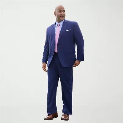 J. Ferrar Ultra Comfort Mens Big and Tall Regular Fit Flat Front Suit Pant