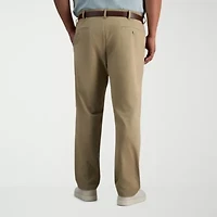 Haggar Sport Travel Performance Mens Straight Fit Big and Tall Flat Front Pant