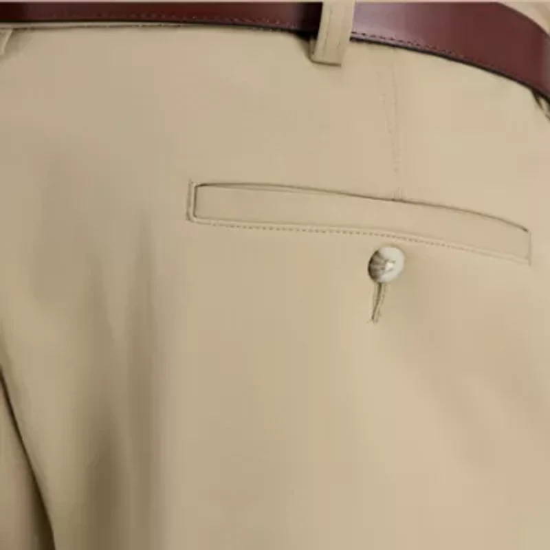 Haggar Sport Travel Performance Mens Straight Fit Big and Tall Flat Front Pant