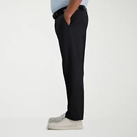 Haggar Travel Performance Mens Straight Fit Big and Tall Flat Front Pant