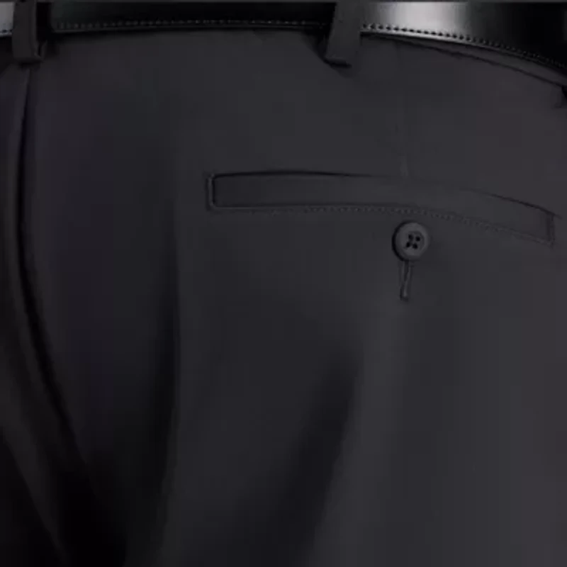 Haggar Travel Performance Mens Straight Fit Big and Tall Flat Front Pant