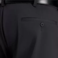 Haggar Travel Performance Mens Straight Fit Big and Tall Flat Front Pant
