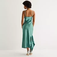 Emerald Sundae Womens Juniors Sleeveless Midi Slip Dress