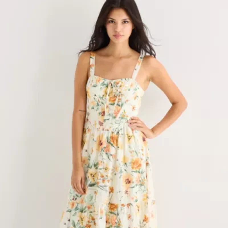 by&by Womens Juniors Sleeveless A-Line Dress