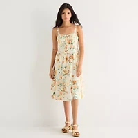 by&by Womens Juniors Sleeveless A-Line Dress