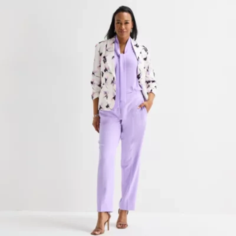 Black Label by Evan-Picone Womens Classic Fit Suit Jacket