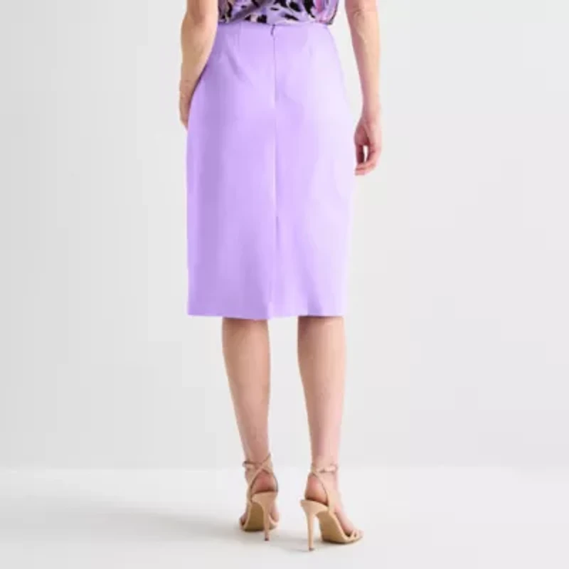 Black Label by Evan-Picone Womens Suit Skirt