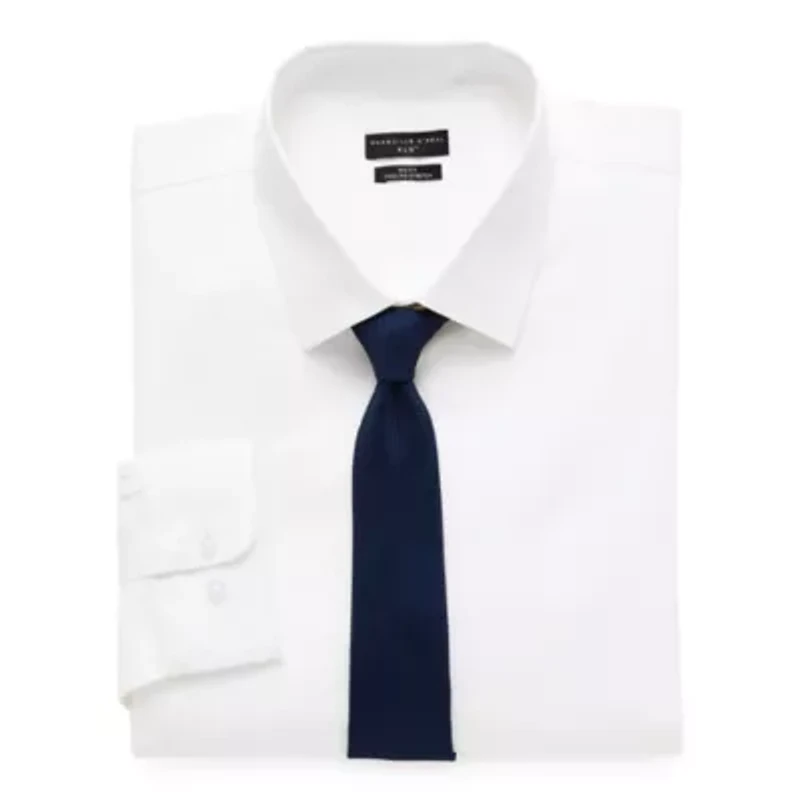 Shaquille O'Neal XLG™ Big And Tall Mens Button Down Dress Shirt + Tie Set