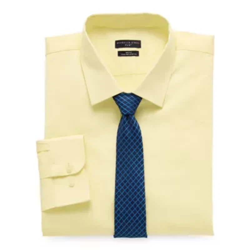 Shaquille O'Neal XLG™ Big And Tall Mens Button Down Dress Shirt + Tie Set