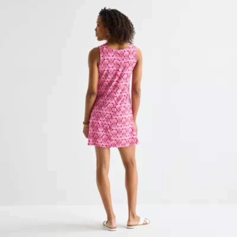 St. John's Bay Womens Sleeveless A-Line Dress