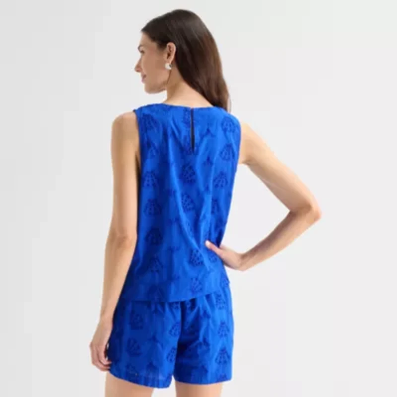 St. John's Bay Womens Sleeveless Blouse