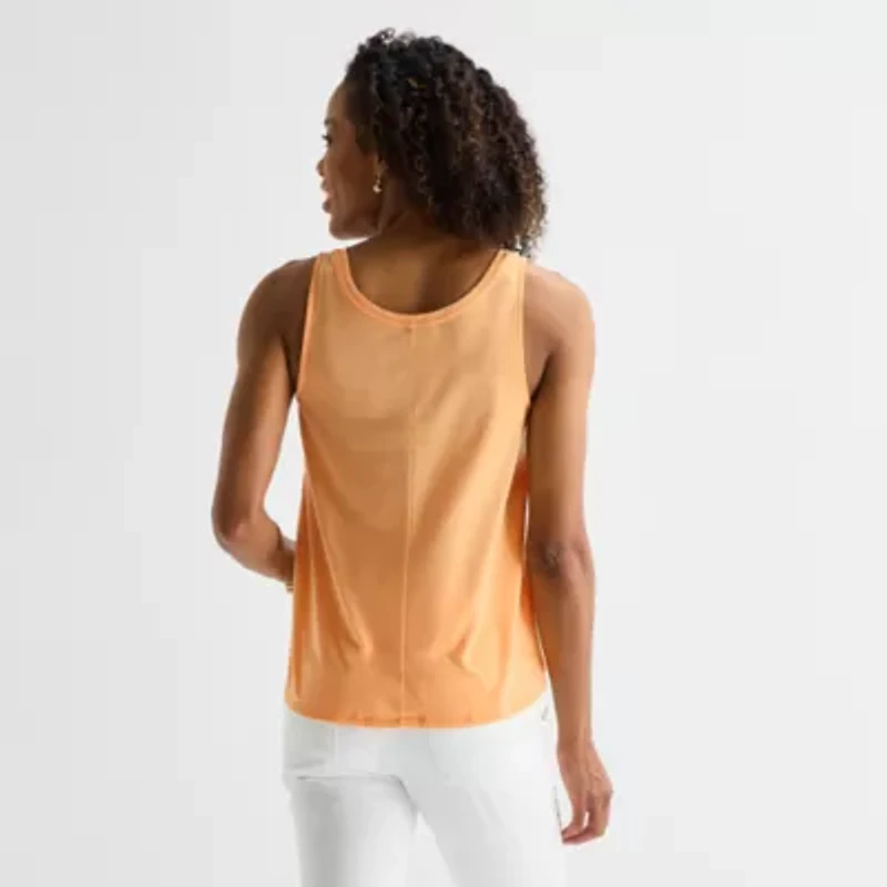 St. John's Bay Womens Round Neck Sleeveless Tank Top