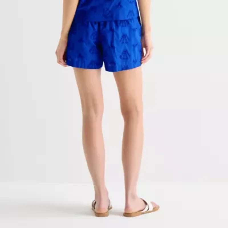 St. John's Bay Womens Misses Short Pull-On