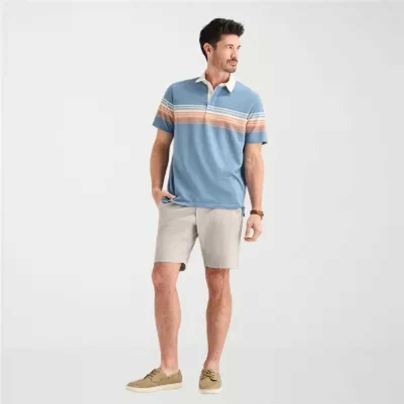 St. John's Bay Rugby Mens Classic Fit Short Sleeve Polo Shirt