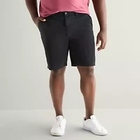 St. John's Bay Comfort Waist 10" & 11" Mens Big and Tall Stretch Fabric Chino Short