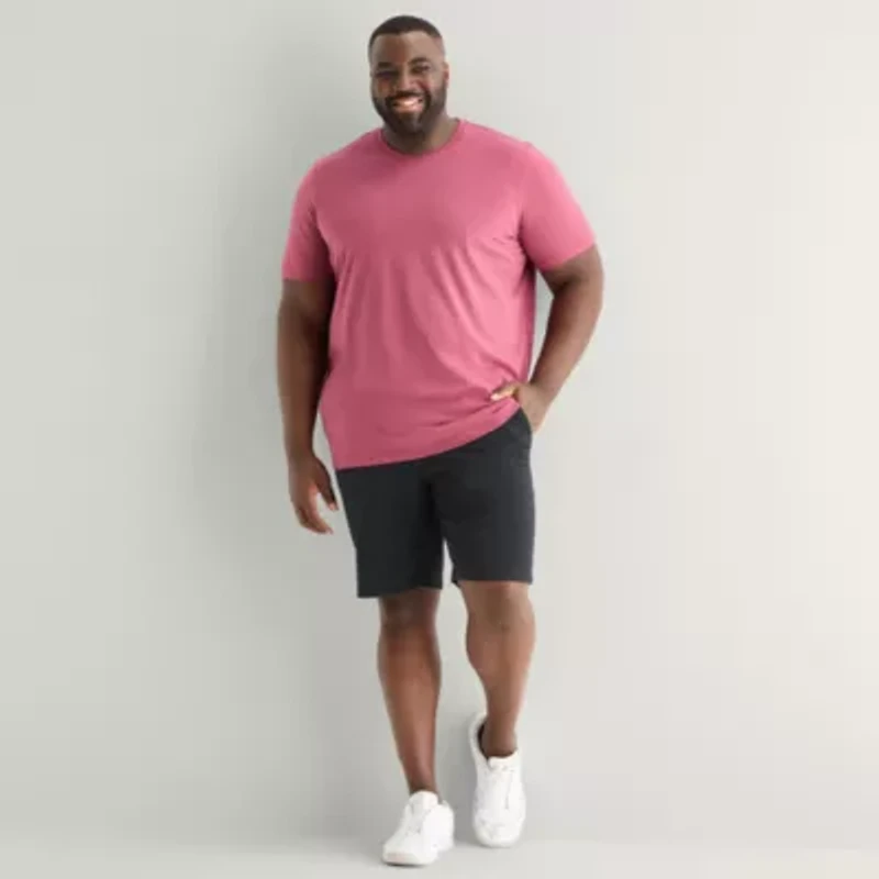 St. John's Bay Comfort Waist 10" & 11" Mens Big and Tall Stretch Fabric Chino Short