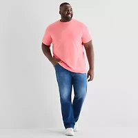 St. John's Bay Super Soft Mens Crew Neck Short Sleeve Big and Tall T-Shirt