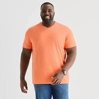 St. John's Bay Super Soft Mens V Neck Short Sleeve Quick Dry Big and Tall T-Shirt