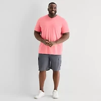 St. John's Bay Super Soft Mens V Neck Short Sleeve Quick Dry Big and Tall T-Shirt