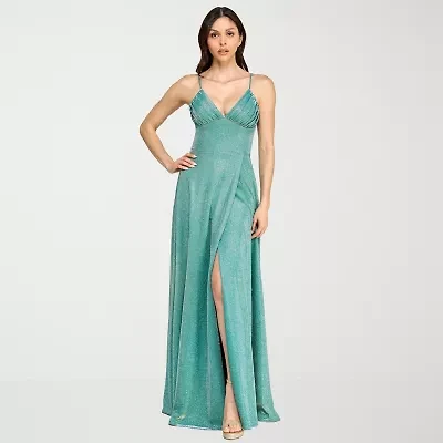 City Triangle Womens Juniors Glitter Bodycon Dress