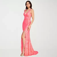 City Triangle Womens Juniors Sequin Bodycon Dress