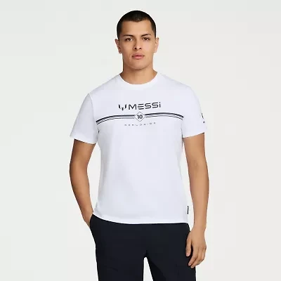MESSI Collection Mens Round Neck Short Sleeve Regular Fit Graphic T-Shirt