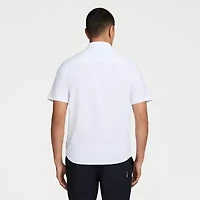 MESSI Collection Mens Short Sleeve Button-Down Shirt