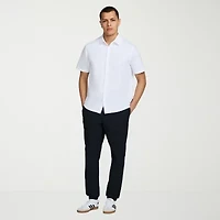 MESSI Collection Mens Short Sleeve Button-Down Shirt