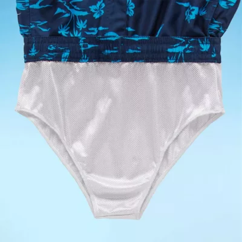 Burnside Mens Drawstring Waist Swim Shorts