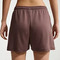 Nike Womens 4" Mid Rise Moisture Wicking Drawstring Waist Active Pull-On Short