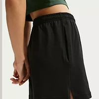 Nike Womens 4" Mid Rise Moisture Wicking Drawstring Waist Active Pull-On Short