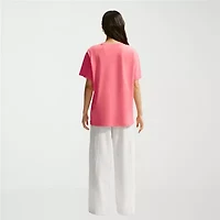 Nike Womens Crew Neck Short Sleeve Active T-Shirt