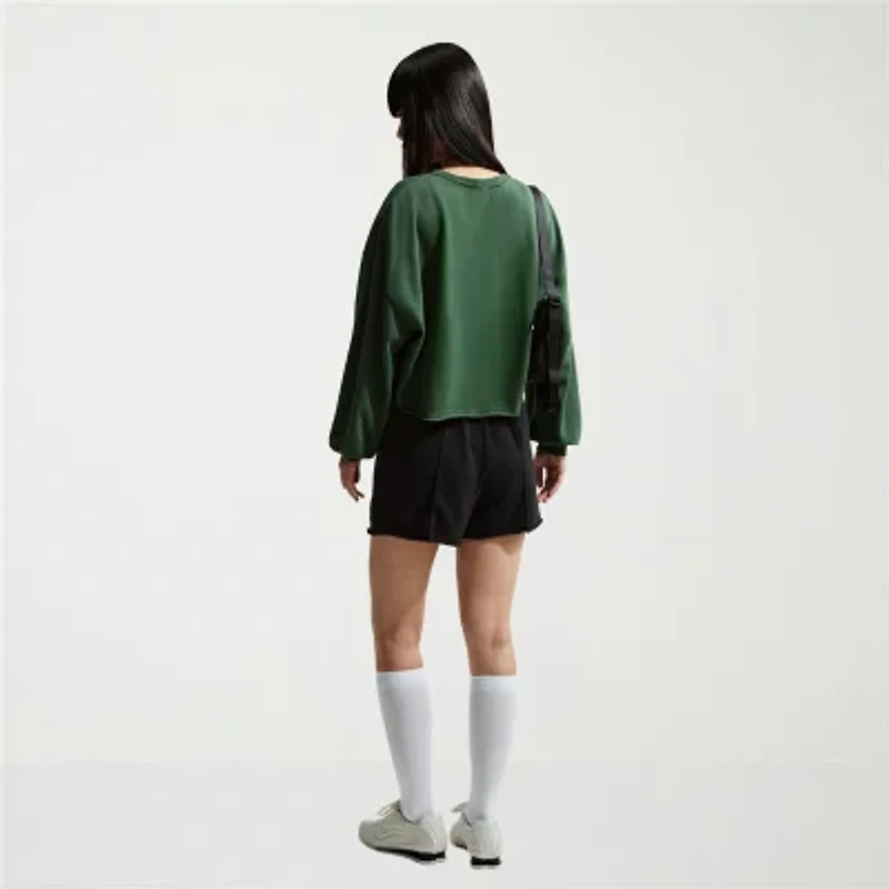 Nike Womens Crew Neck Long Sleeve Embroidered Sweatshirt