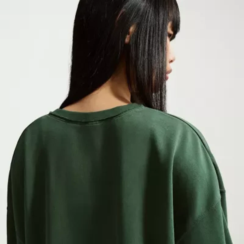 Nike Womens Crew Neck Long Sleeve Embroidered Sweatshirt