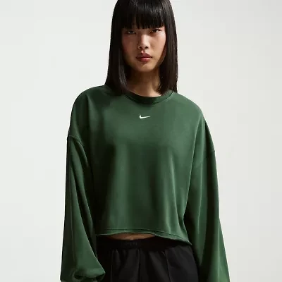 Nike Womens Crew Neck Long Sleeve Embroidered Sweatshirt