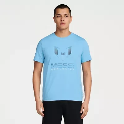 MESSI Collection Mens Round Neck Short Sleeve Regular Fit Graphic T-Shirt