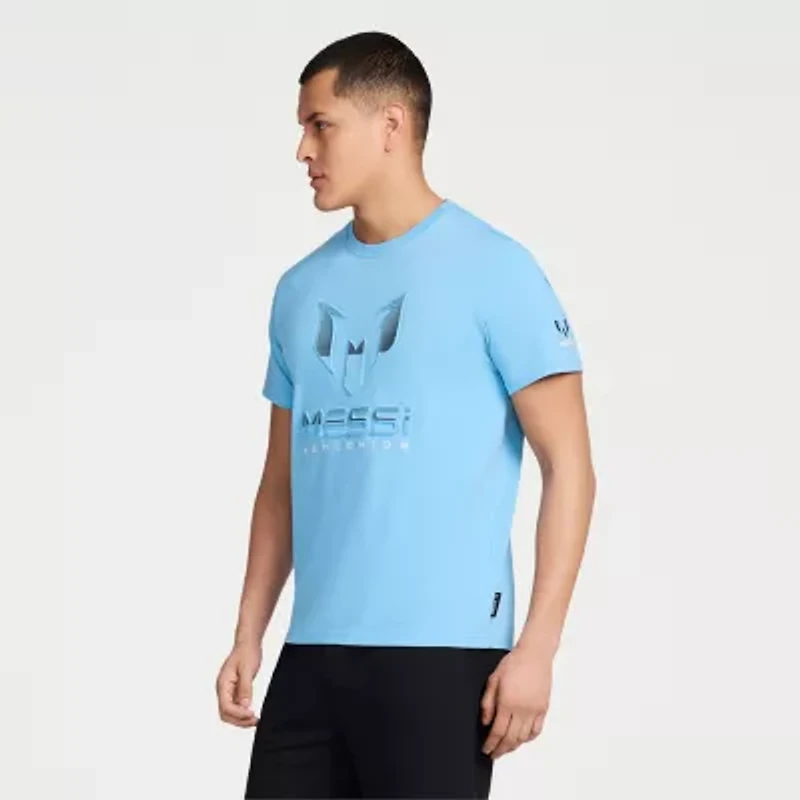 MESSI Collection Mens Round Neck Short Sleeve Regular Fit Graphic T-Shirt