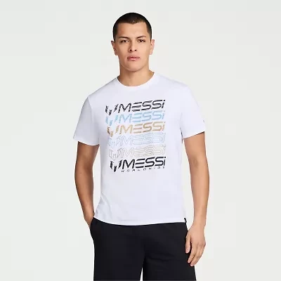 MESSI Collection Mens Round Neck Short Sleeve Regular Fit Graphic T-Shirt