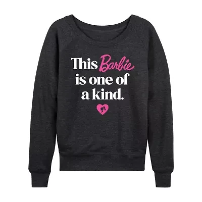 This Barbie Is One Of A Kindwomens Womens Boat Neck Long Sleeve Classic Fit Graphic T-Shirt
