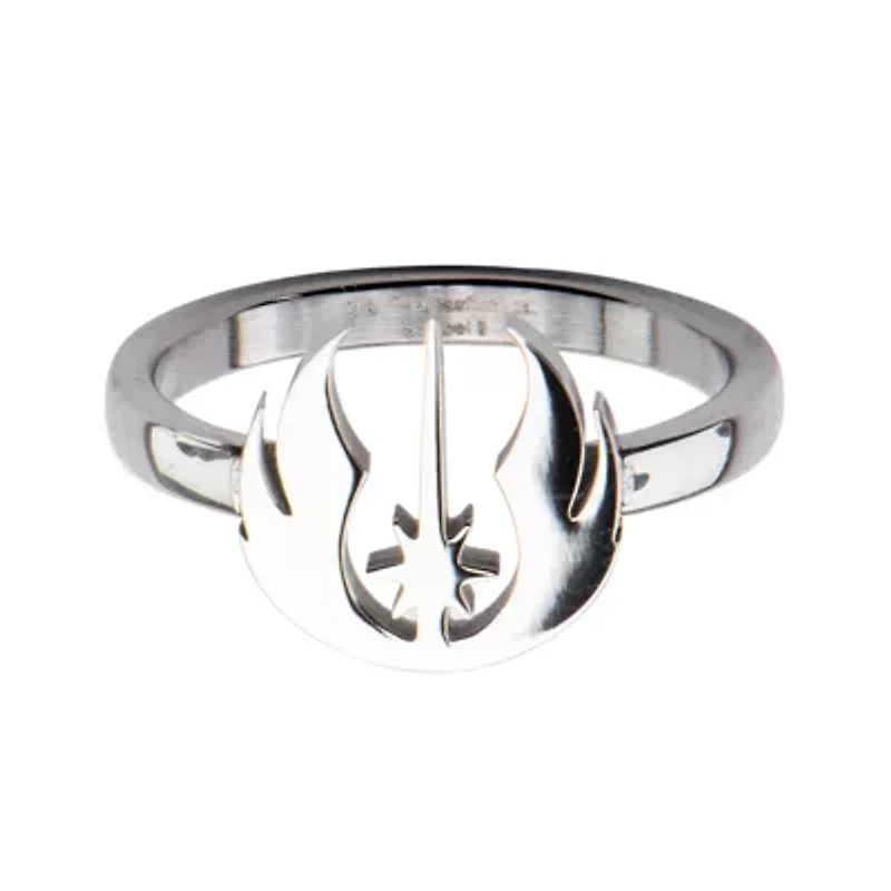 Star Wars® Stainless Steel Jedi Symbol Cutout Ring